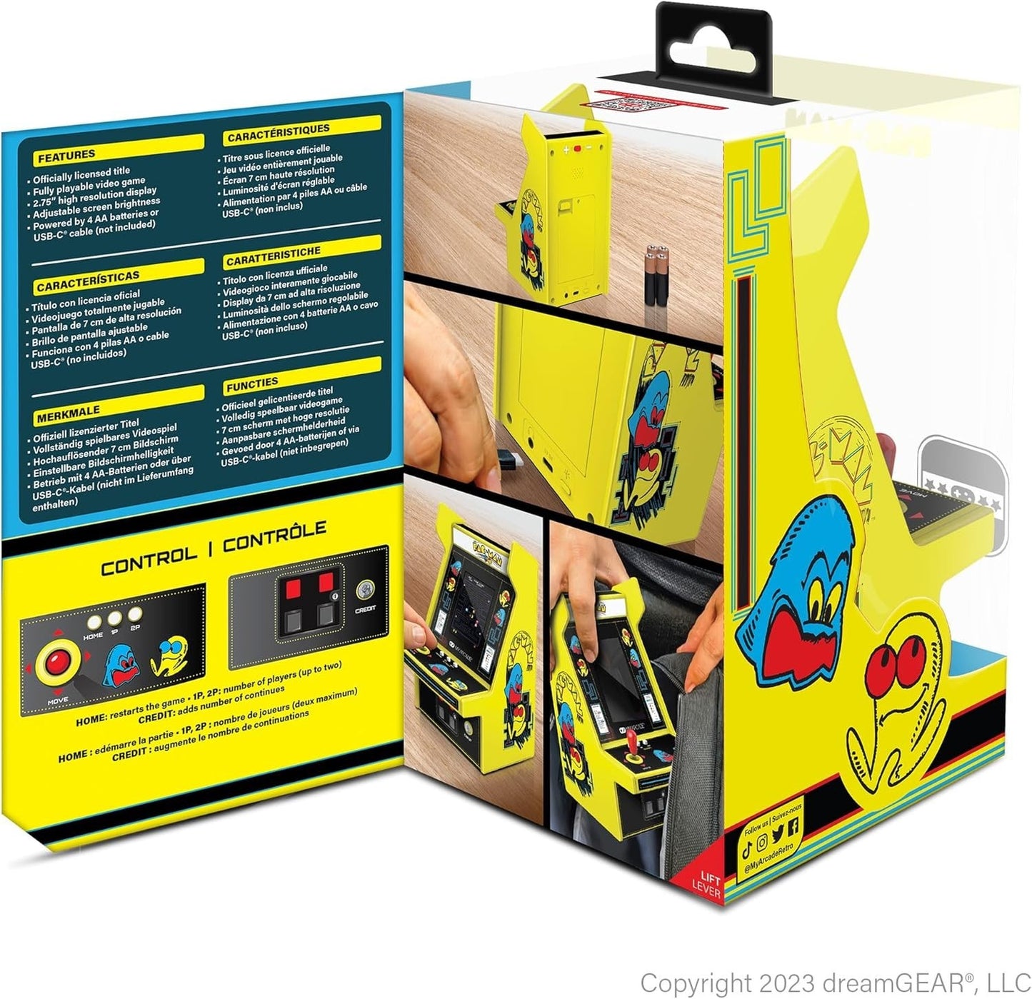 My Arcade Micro Player Pro Pac-Man Portable Mini Arcade Machine Official Game