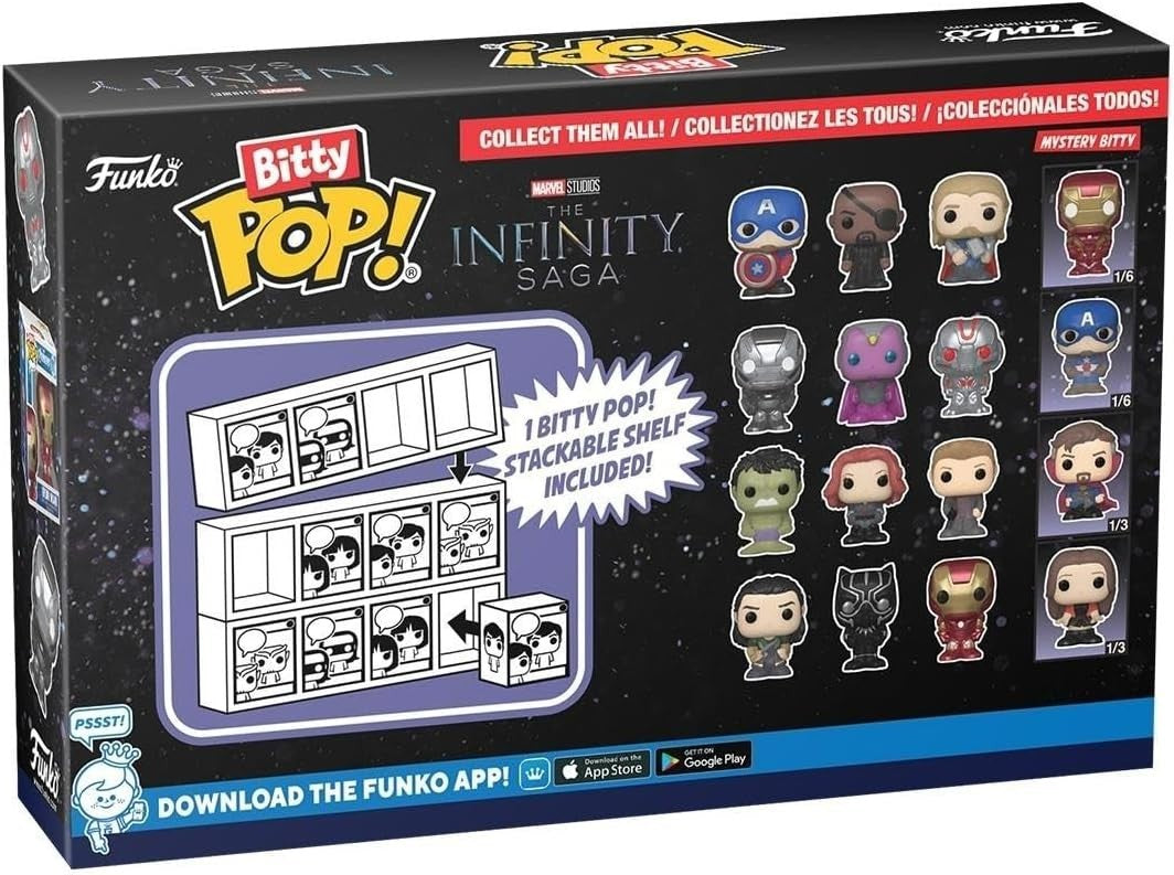 Funko Bitty Pop! Marvel Avengers Infinity Saga 4 Pack Hulk + Widow + Hawkeye