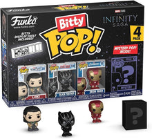 Funko Bitty Pop Avengers 4 Pack Mini Figures with Display Shelf