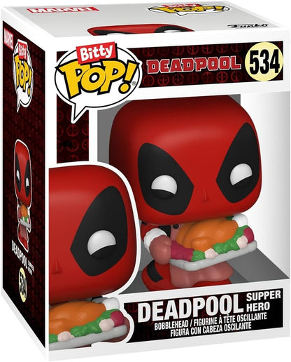 Funko Bitty POP! Deadpool 4-Pack – Bathtime, Flamenco, Supper Hero + Mystery