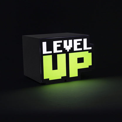 Paladone Level Up Light 8-Bit Gaming Lamp with Sound Effect Desk Decor