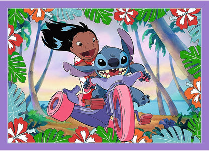 Trefl Disney Stitch 4 in 1 Puzzle Set 35 48 54 70 Pieces Kids Jigsaw