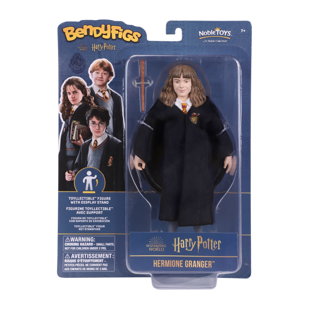 Noble Collection Harry Potter Hermione Granger Bendyfigs Figure Stand