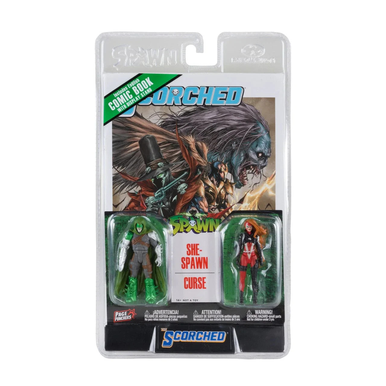 McFarlane Toys Spawn Page Punchers She-Spawn & Curse Scorched 2 Pack