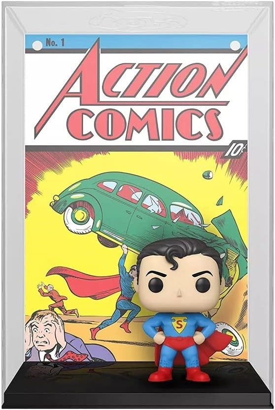 Funko Pop Comic Cover DC Superman Action Comics #1 Figure Box Worn/Torn