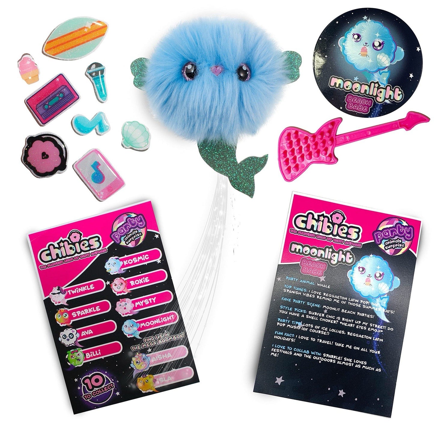 CHIBIES Boom Box - Moonlight | Cute Party Pets That Flash to Music