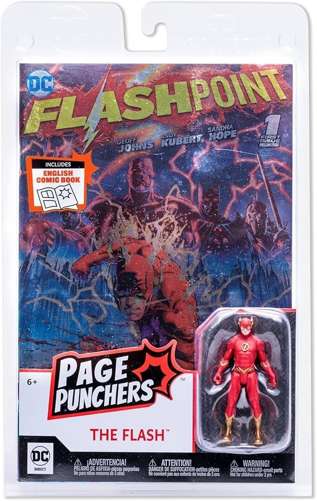 Mcfarlane Toys DC Page Punchers The Flash Flashpoint Comic & Figure Pack