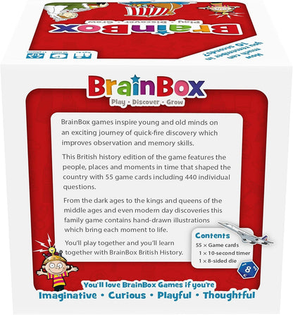 BrainBox British History Card Game – Family Memory & Observation Game