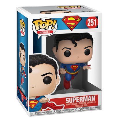 (BOX WORN) Funko Pop Superman #251 Heroes Specialty Series 80 Years Figure