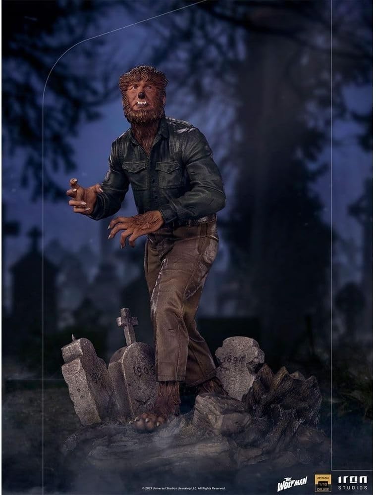 Iron Studios Universal Monsters The Wolf Man Deluxe Art Scale 1/10 Statue