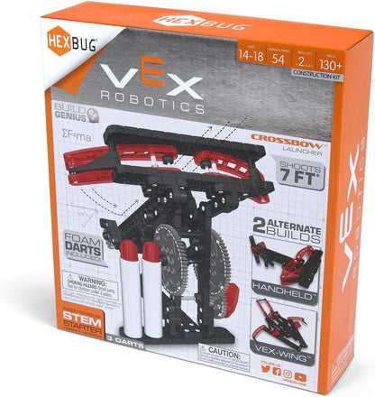 HEXBUG VEX Robotics Crossbow Launcher STEM Construction Kit with Foam Darts