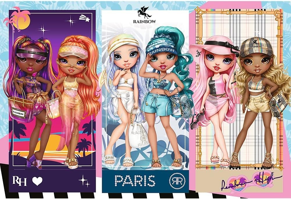 Trefl Rainbow High 100 Piece Jigsaw Puzzle Fashion Dolls Kids Puzzle