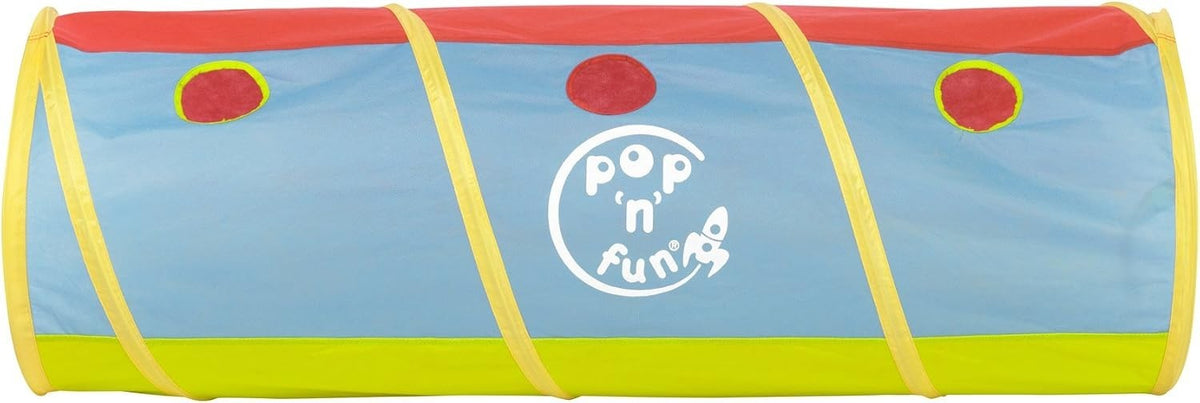Pop N Fun Kids Pop-Up Play Tunnel Indoor Outdoor Active Play Toy