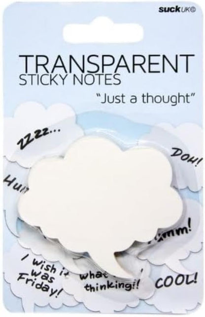 Suck UK Transparent Sticky Notes Speech Bubble Memo Pads Stationery Gift