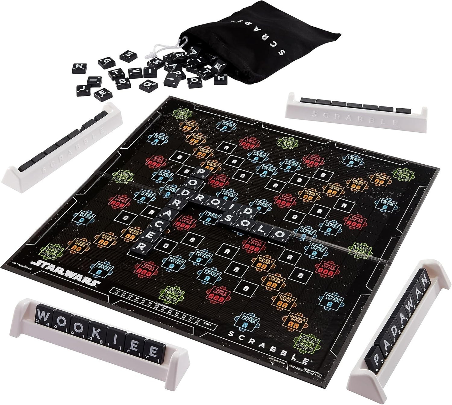 Star Wars Scrabble Board Game – 2 in 1 Galaxy Mode Edition