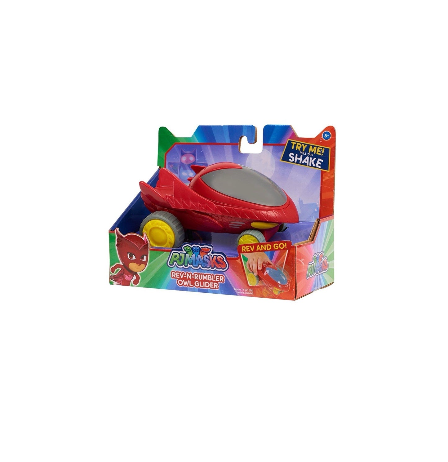 PJ Masks Rev N Rumbler Owl Glider Vehicle Owlette Push Toy By Hasbro