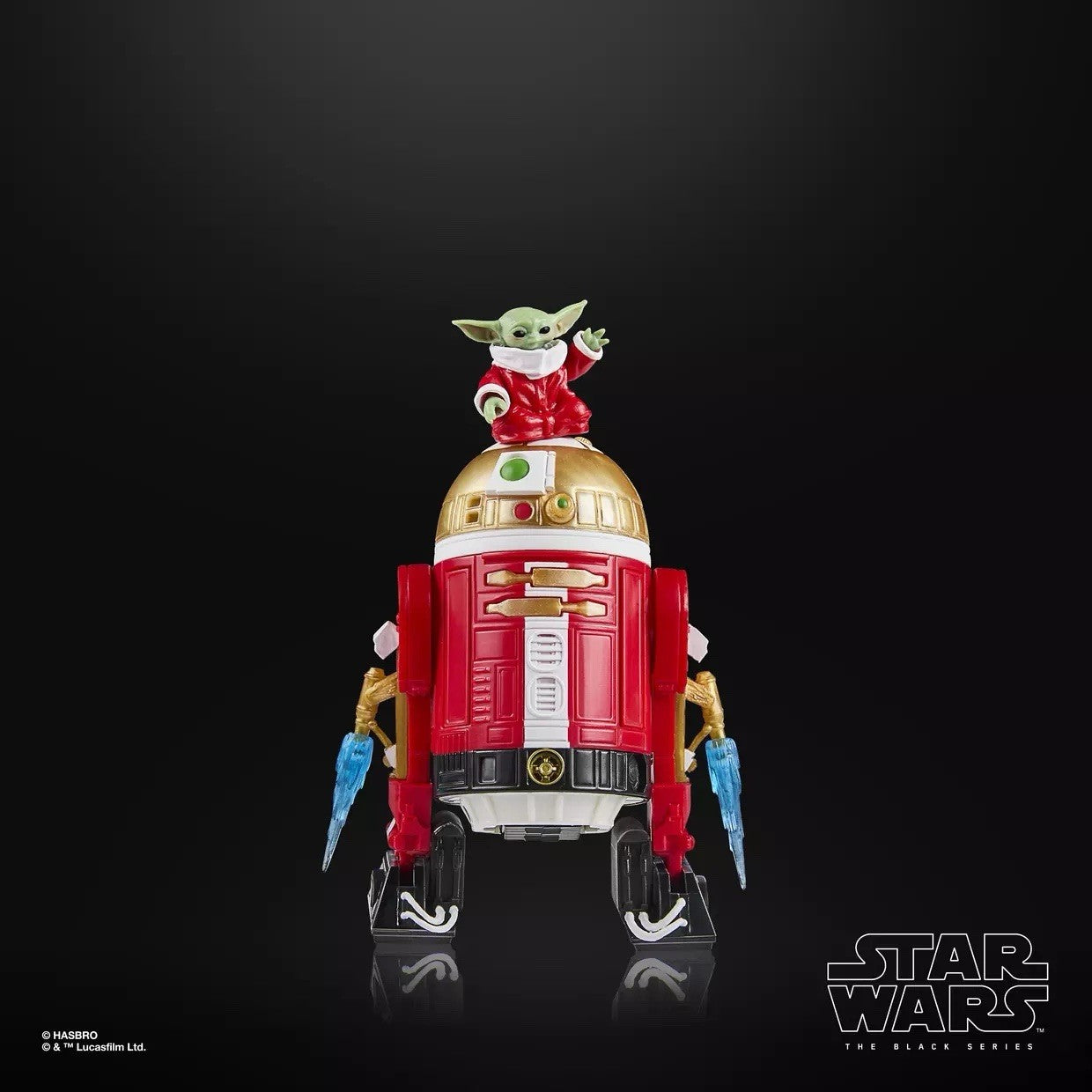 Star Wars Black Series Astromech Droid Holiday Edition Figure w/ Grogu Accessory