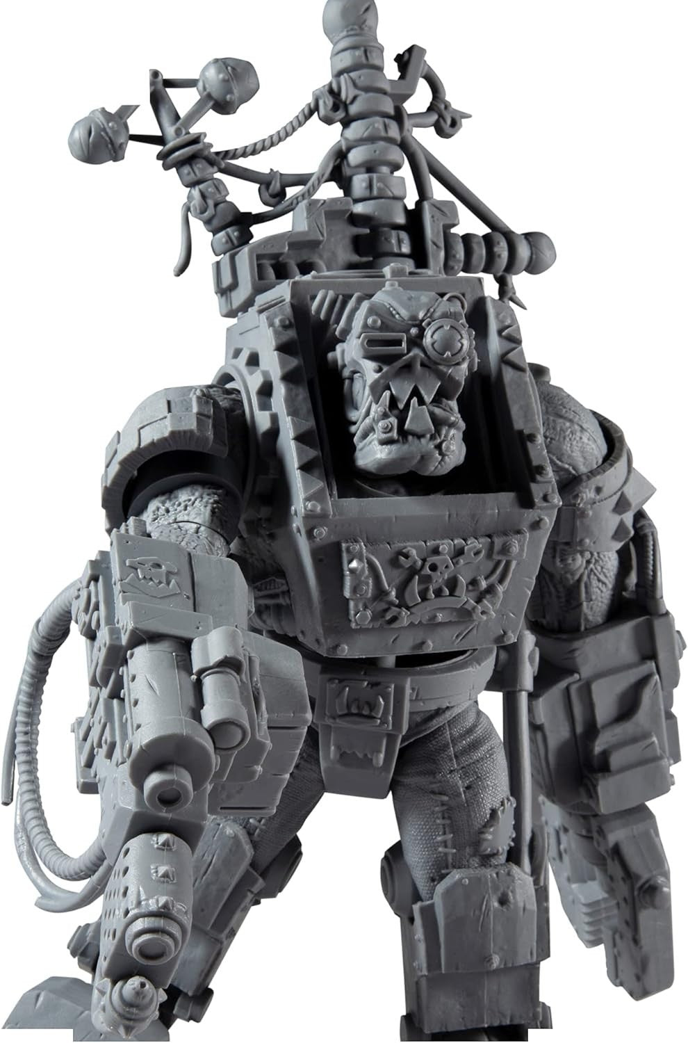 McFarlane Toys Warhammer 40K Megafig Ork Big Mek Action Figure Box Worn