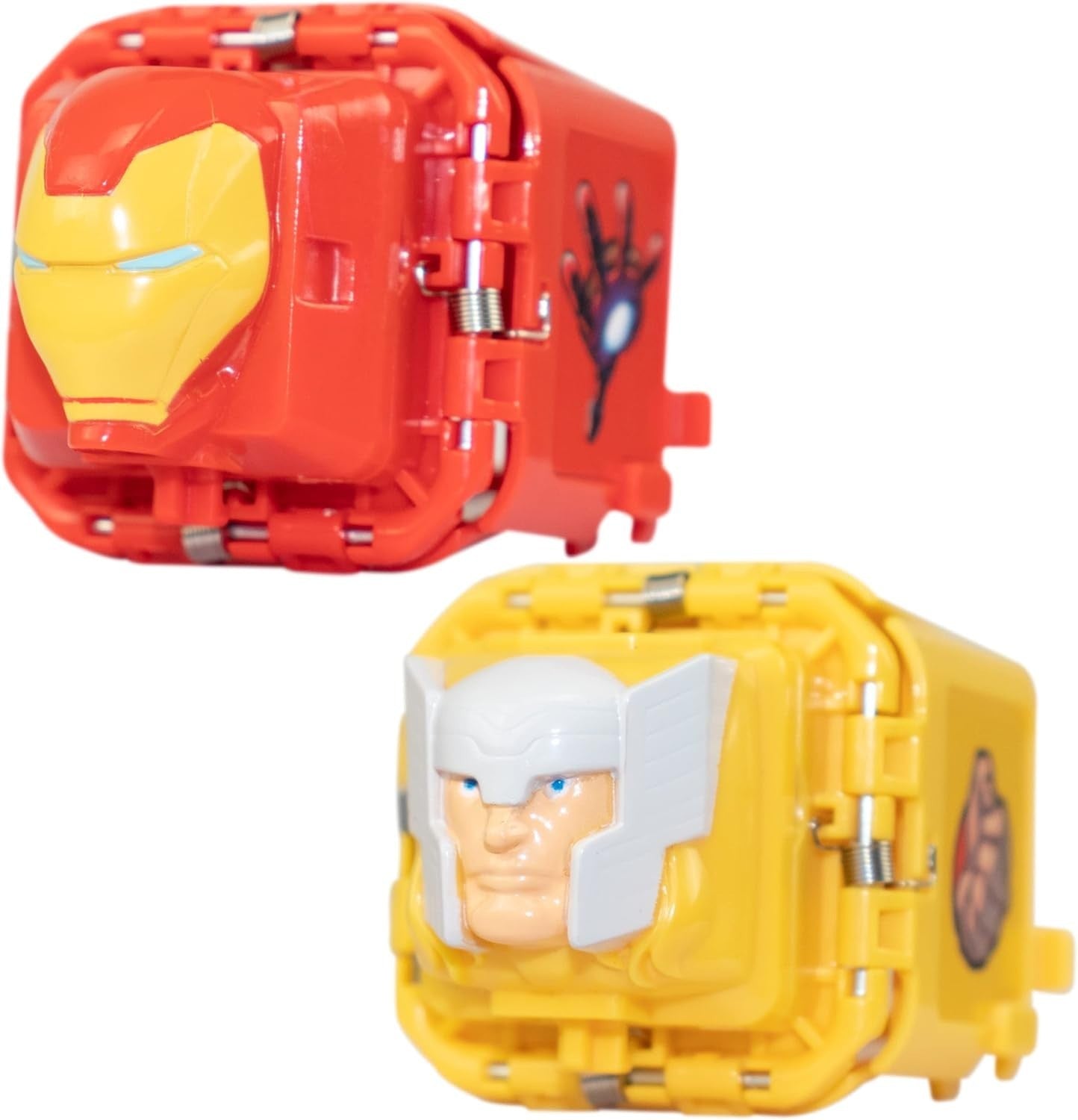 Marvel Avengers Battle Cubes Starter Set – Iron Man & Thor Figures + Tokens