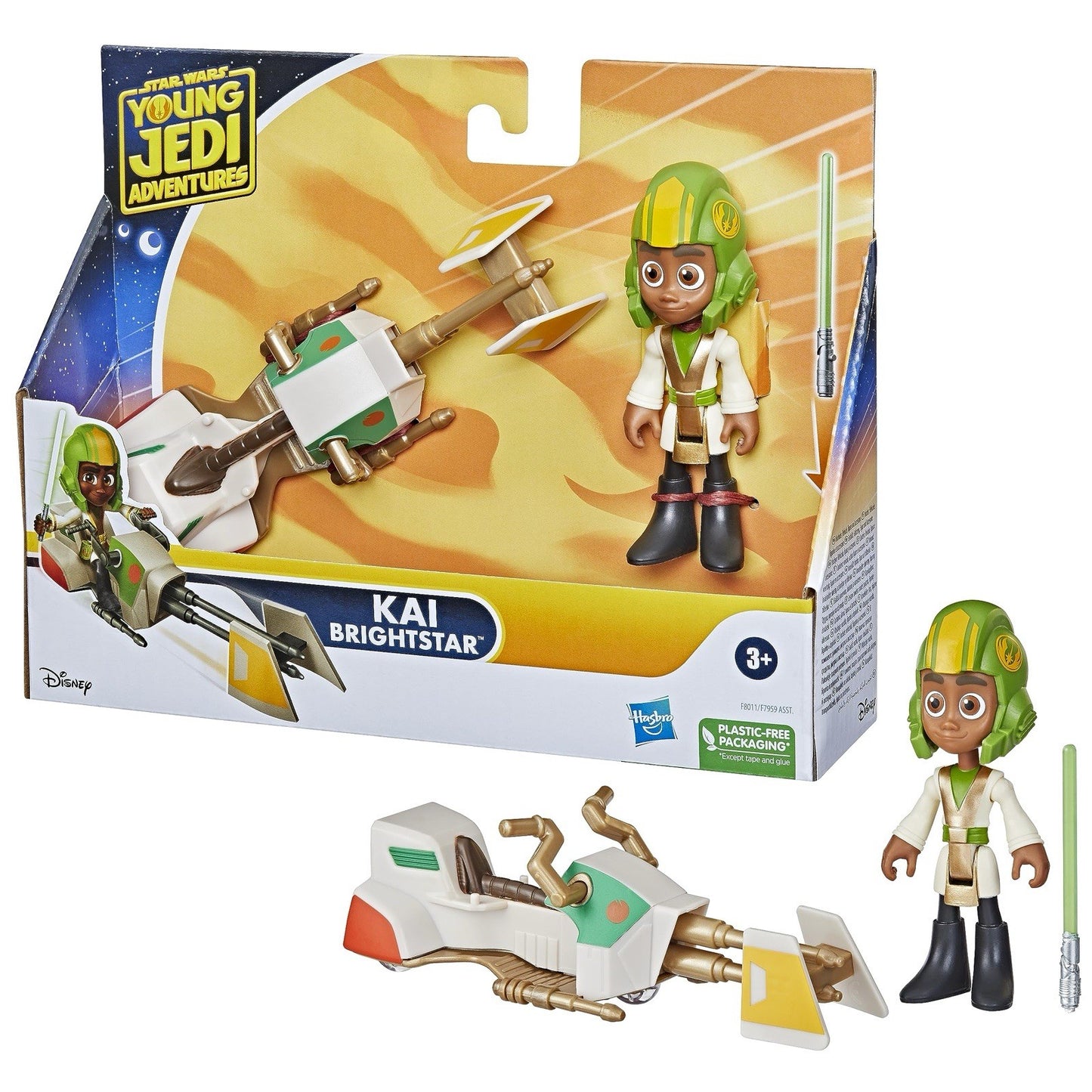 Hasbro Star Wars Young Jedi Adventures Kai Brightstar Figure & Speeder