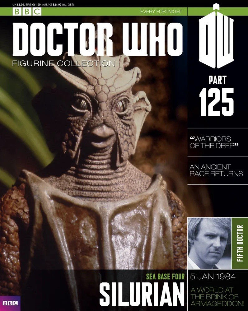 Eaglemoss Doctor Who Figurine Collection #125 Silurian w/ Magazine