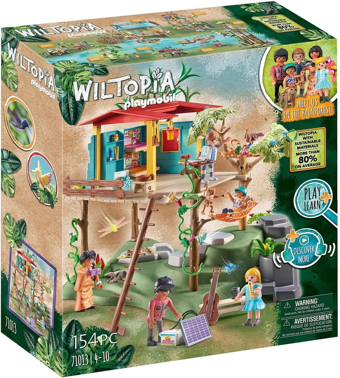 PLAYMOBIL Wiltopia 71013 Family Tree House 154-Piece Playset