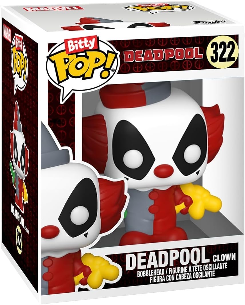 Funko Bitty POP! Deadpool 4-Pack – Backyard Griller, Clown, Bedtime + Mystery