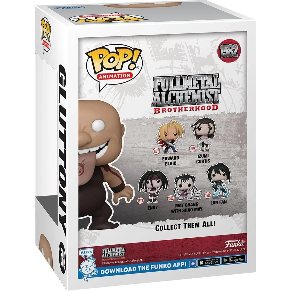 (BOX WORN) Funko Pop! Gluttony #1582 Fullmetal Alchemist Brotherhood Figure