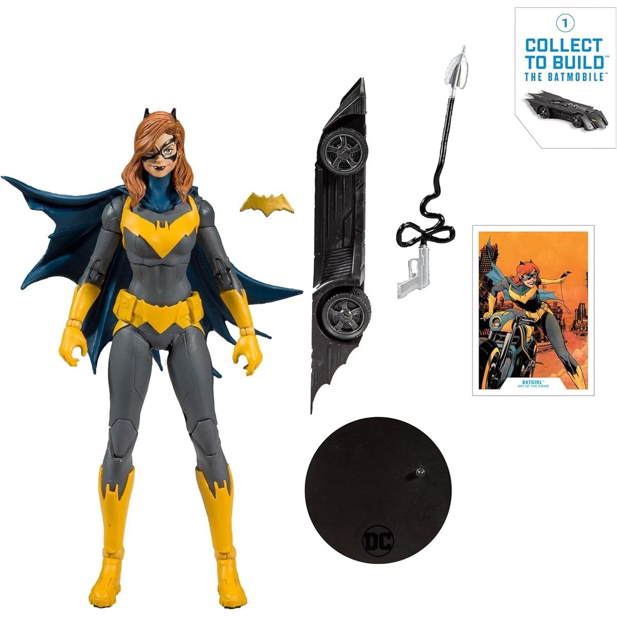 McFarlane Toys DC Multiverse Batgirl Action Figure 7" Collect-To-Build Batmobile