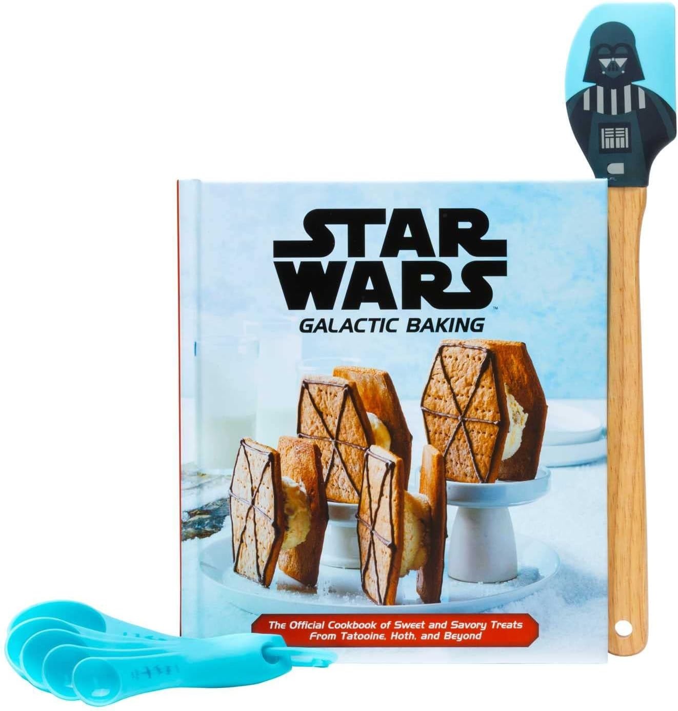 Star Wars Galactic Baking Gift Set Cookbook Spatula & Measuring Spoons