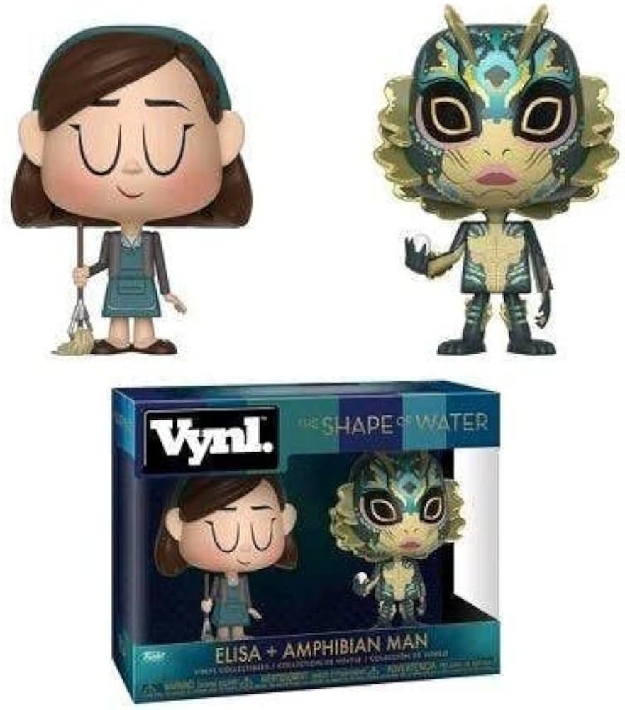 Funko Vynl. The Shape of Water Elisa & Amphibian Man Vinyl Figure 2-Pack