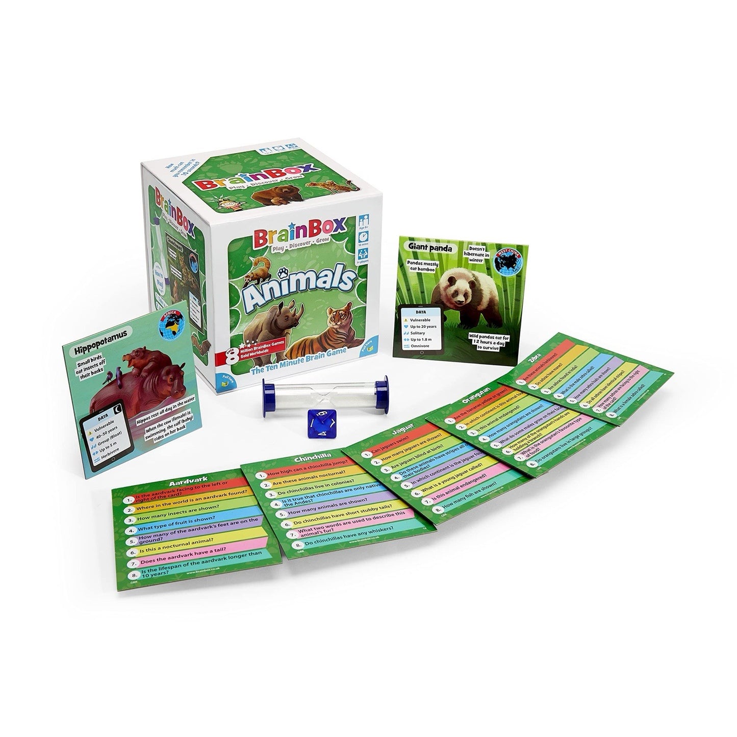 BrainBox Animals Card Game – Educational Ten Minute Brain Challenge