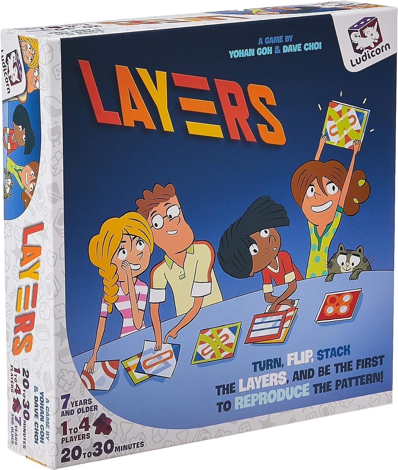 Layers Family Board Game Ludicorn Pattern Puzzle Game 1–4 Players