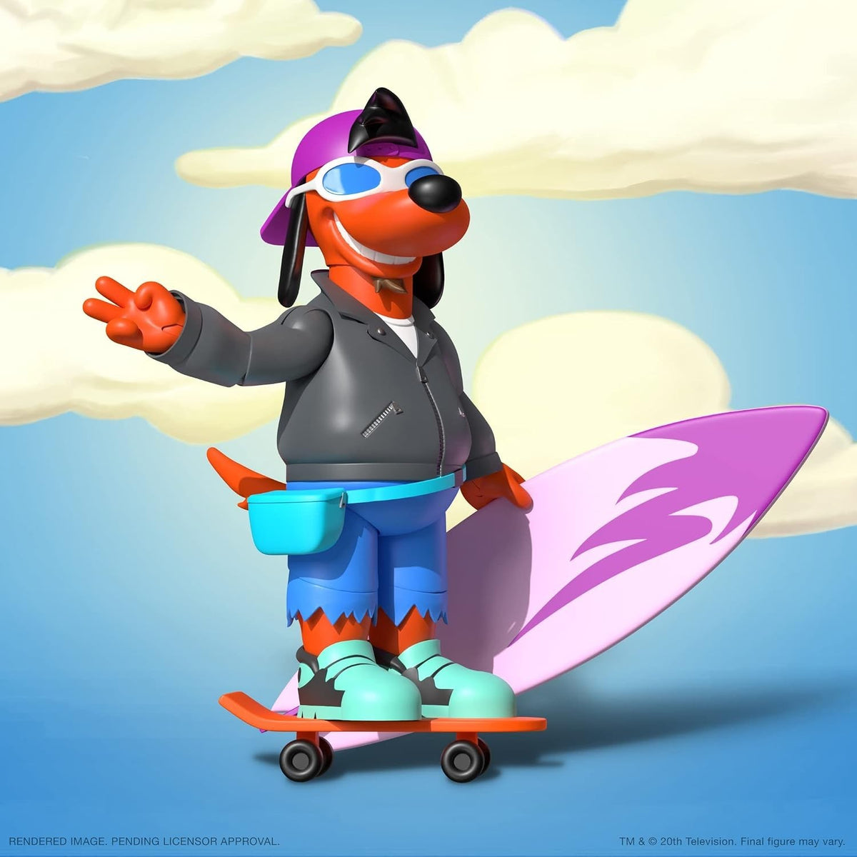 Super7 The Simpsons Ultimates Poochie 7in Action Figure Wave 1