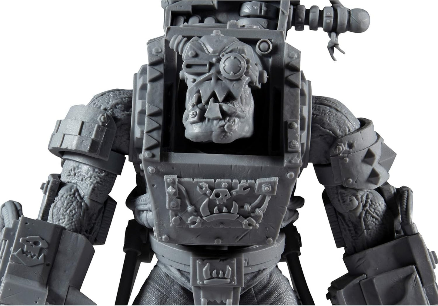 McFarlane Toys Warhammer 40K Megafig Ork Big Mek Action Figure Box Worn