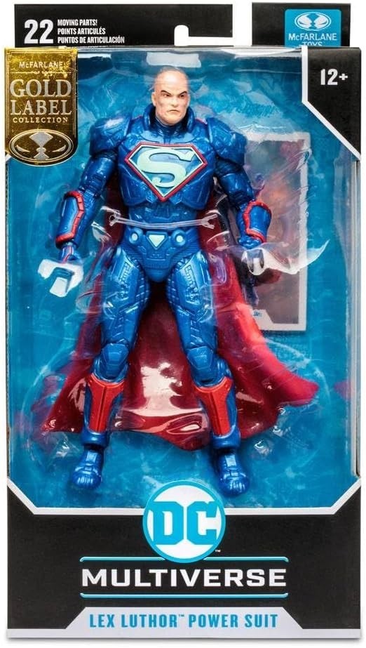 McFarlane Toys DC Multiverse Lex Luthor Blue Power Suit SDCC Gold Label Figure