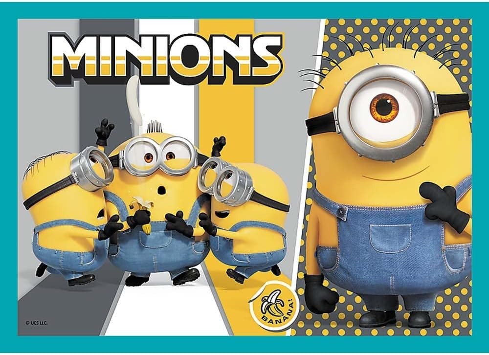 Trefl Minions Rise of Gru 4-in-1 Puzzle Set  Age 4+