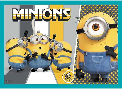 Trefl Minions Rise of Gru 4-in-1 Puzzle Set  Age 4+