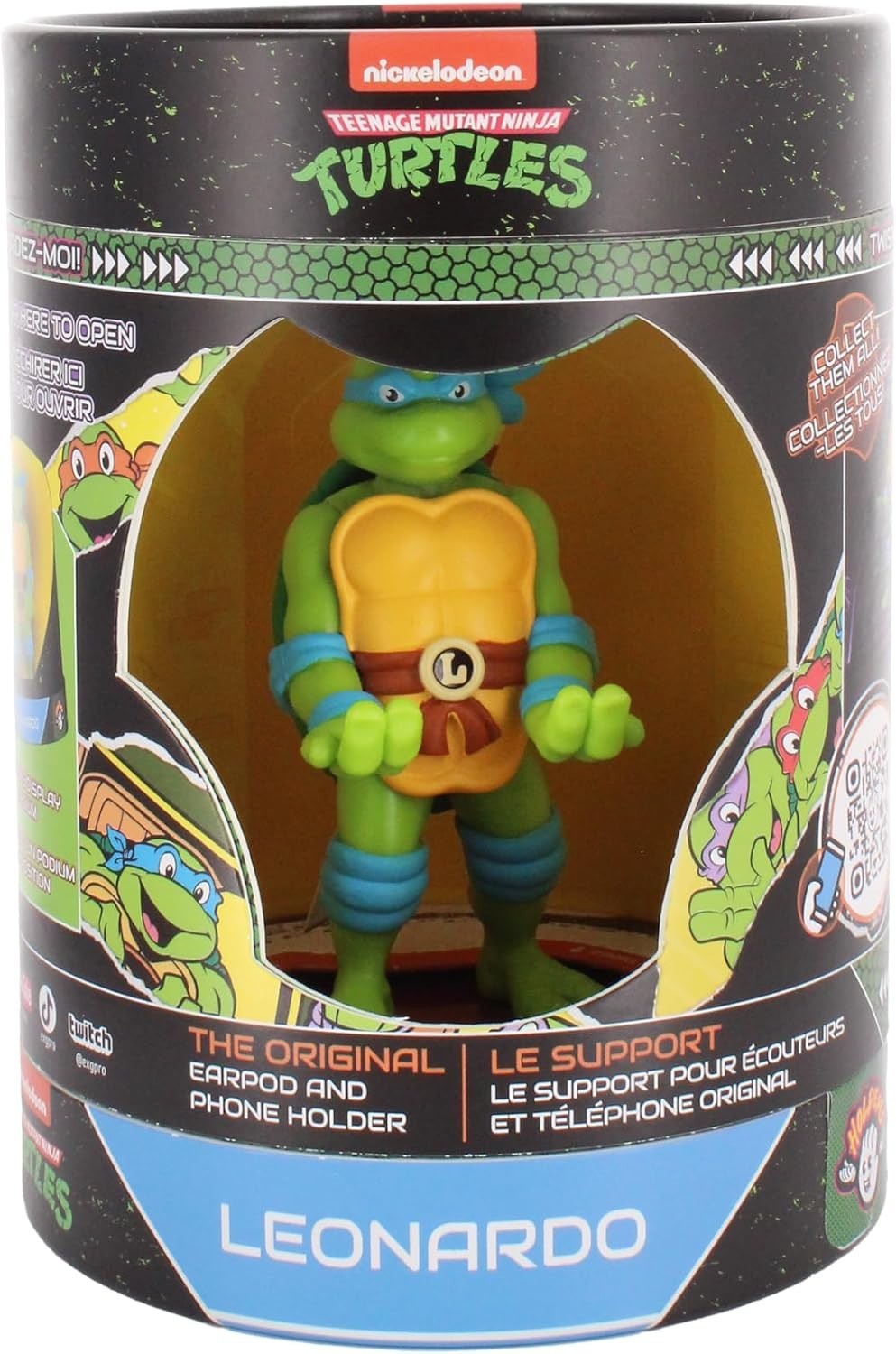 Cable Guys Holdems Leonardo TMNT Mini Phone Holder Stand Figure