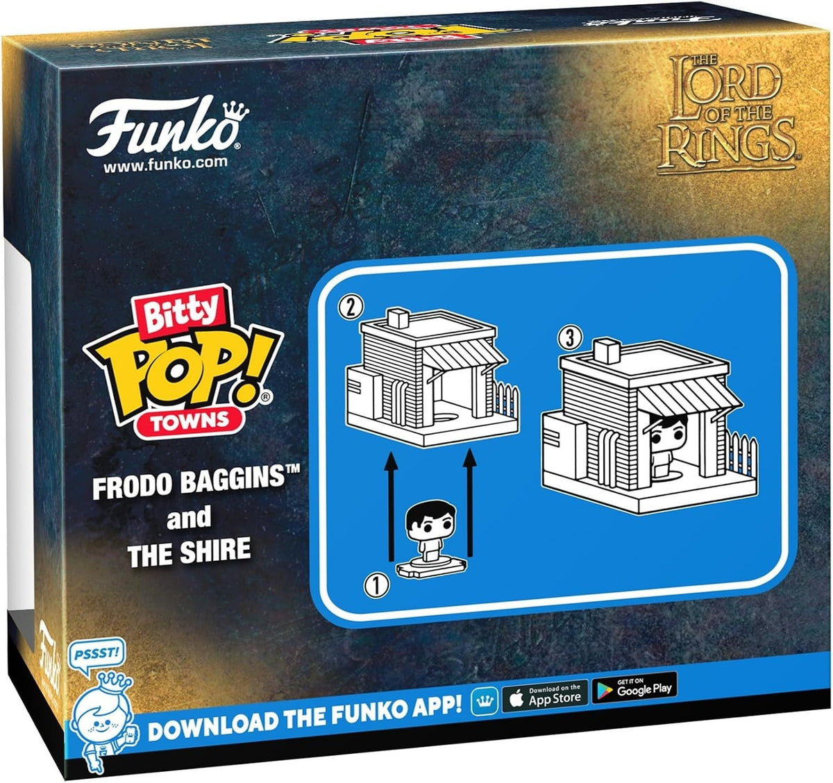 Funko Bitty Pop! Towns Lord of the Rings Frodo Baggins & The Shire
