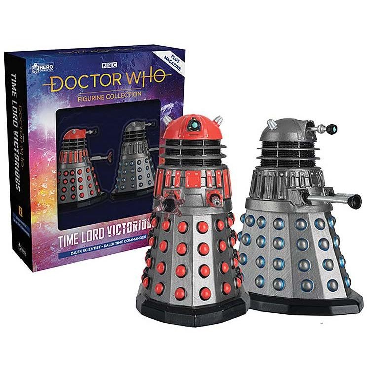 Eaglemoss Doctor Who Time Lord Victorious Dalek Commander & Scientist Box Set