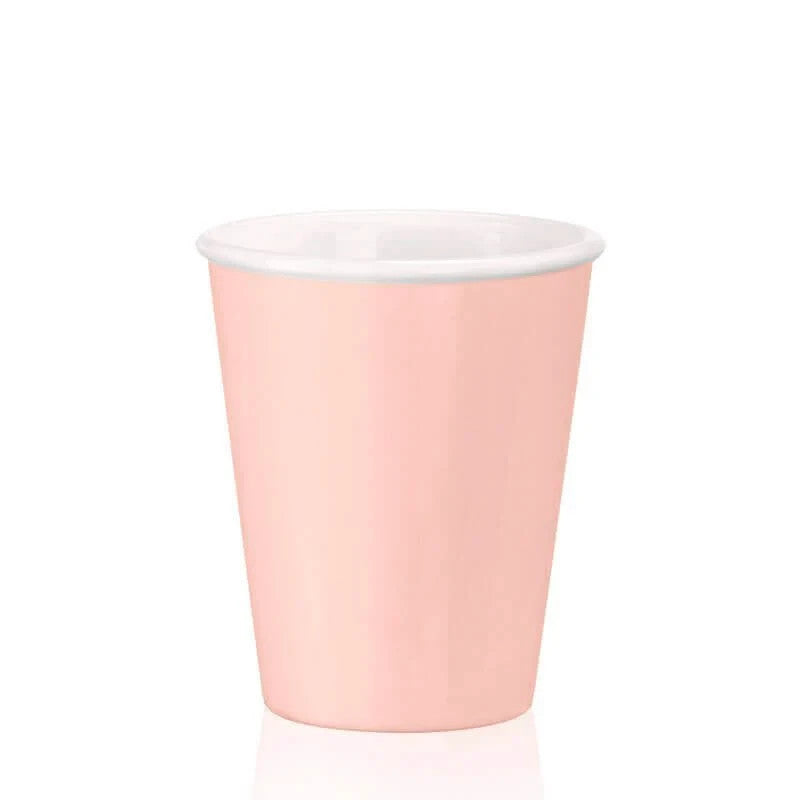 Bormioli Rocco Aromateca Pink Tea Cup 21.5cl Opal Glass Coffee Mug Italy x4
