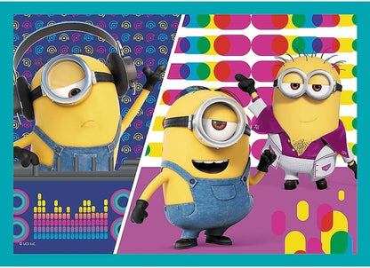 Trefl Minions Rise of Gru 4-in-1 Puzzle Set  Age 4+