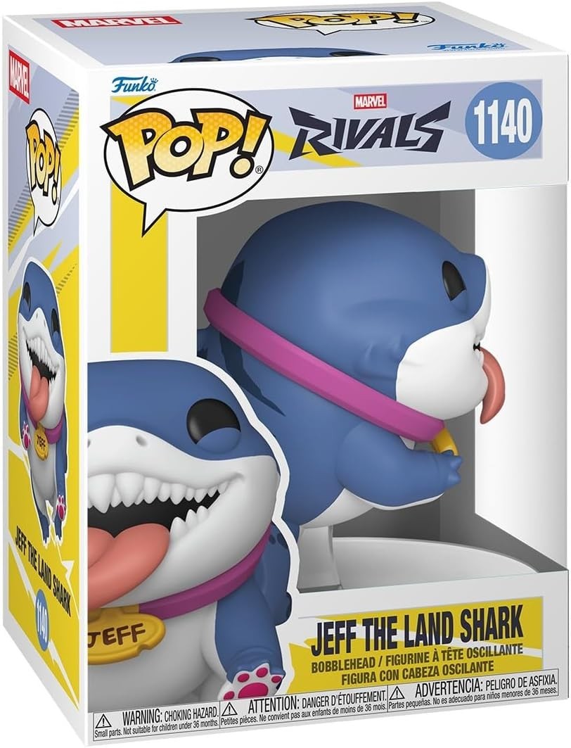 Funko Pop! Games Marvel Rivals Jeff the Land Shark #1140 Vinyl Figure