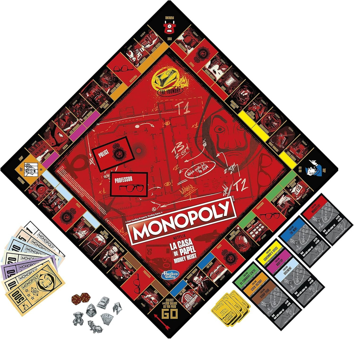 Monopoly La Casa De Papel Money Heist Board Game Netflix Edition