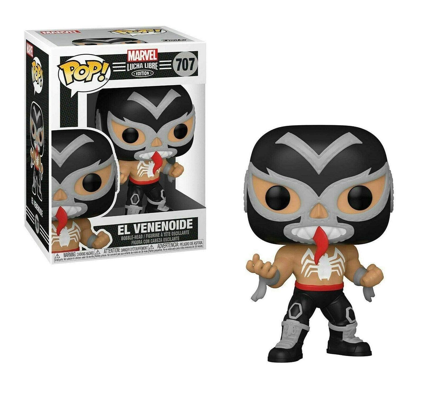 Funko Pop! Marvel Lucha Libre El Venenoide #707 Vinyl Bobble-Head Figure