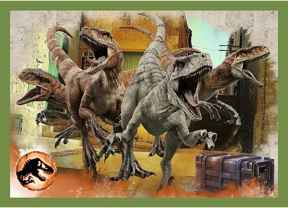Trefl Jurassic World Dominion 4 in 1 Puzzle Set 35 48 54 70 Pieces