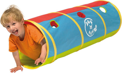 Pop N Fun Kids Pop-Up Play Tunnel Indoor Outdoor Active Play Toy