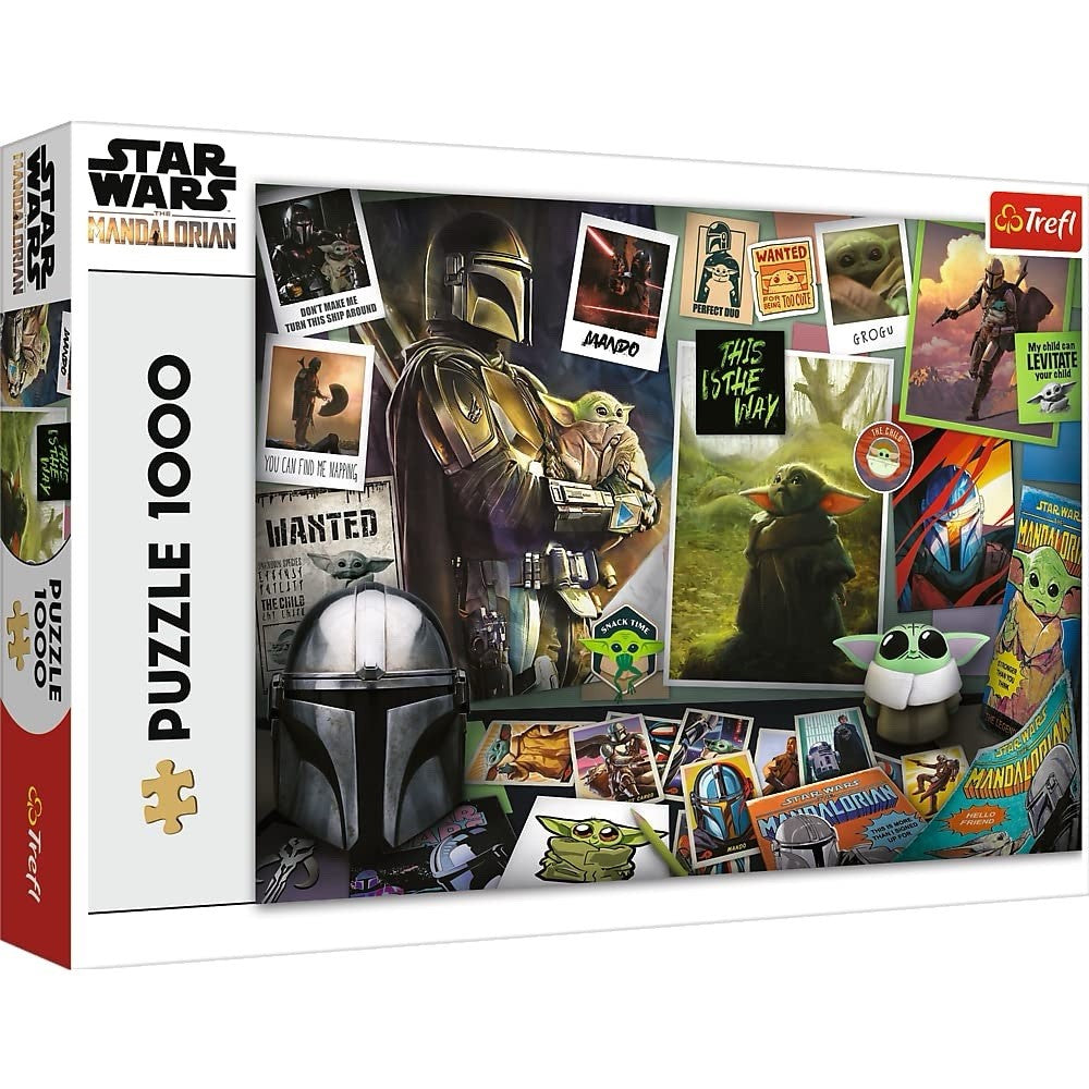 Star Wars The Mandalorian 1000 Piece Jigsaw Puzzle - New & Sealed (Damaged Box)
