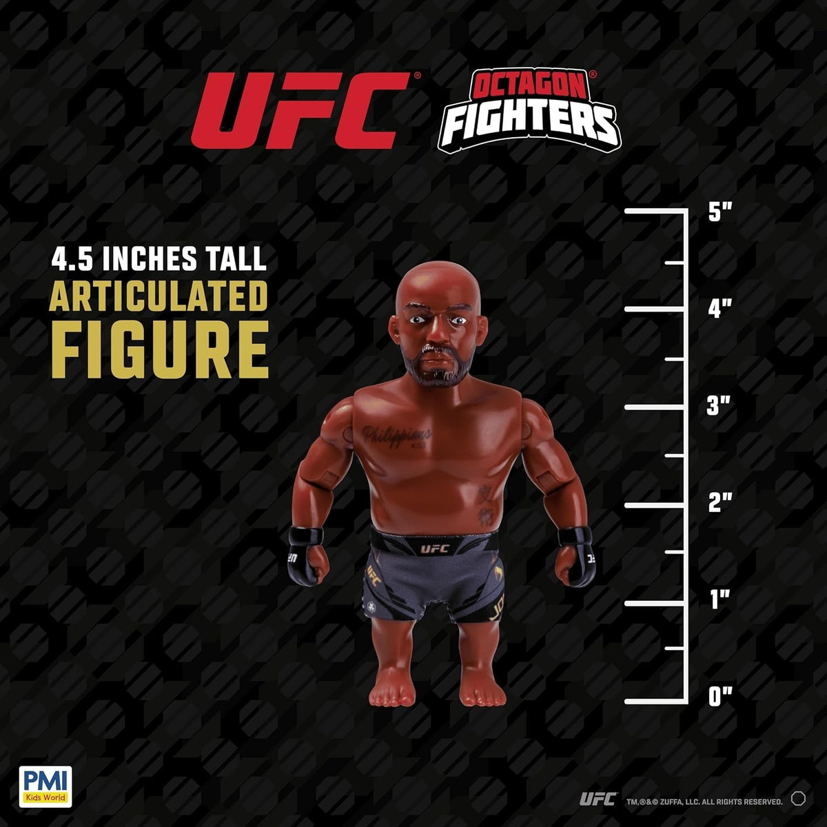 PMI UFC Octagon Fighters Jon Jones Series 1 Action Figure 11cm